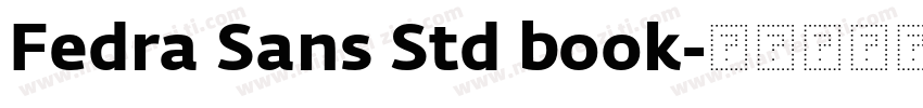 Fedra Sans Std book字体转换